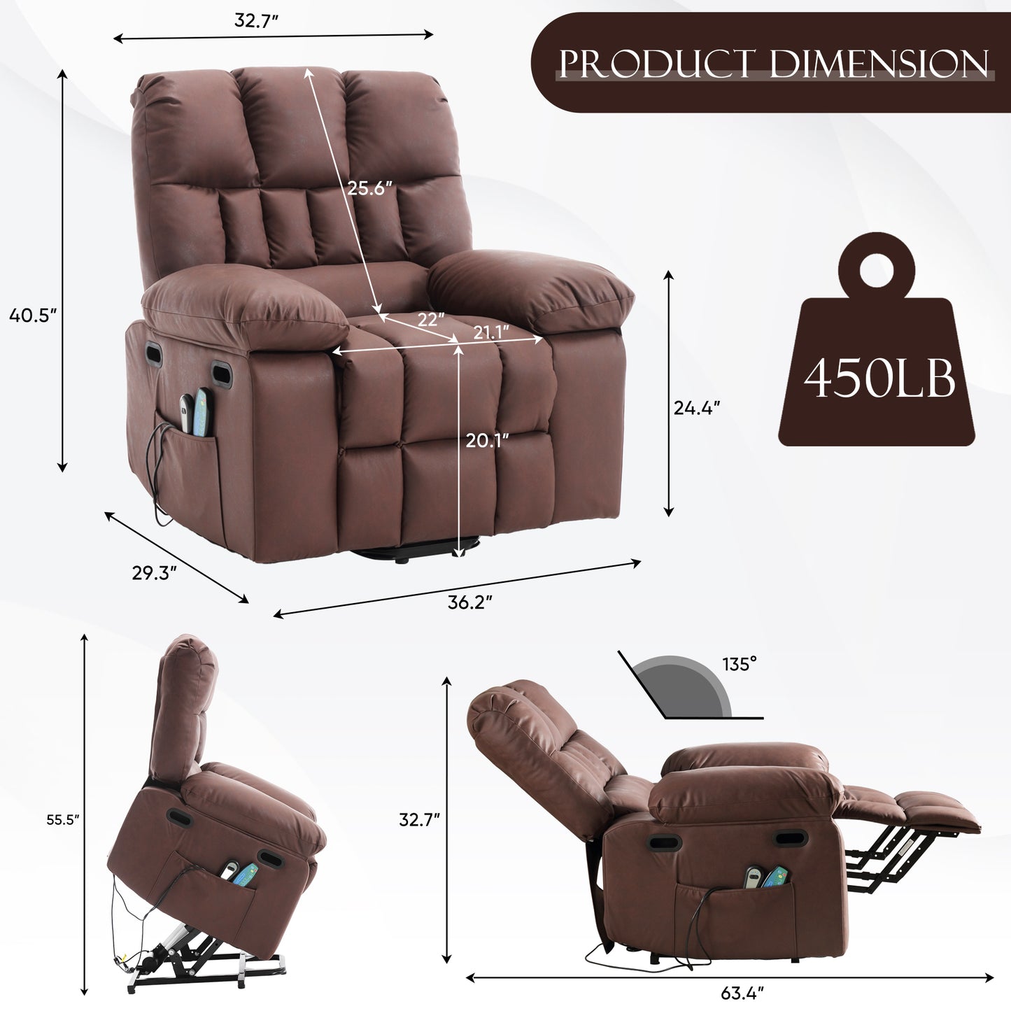 Muumblus Power Lift Recliner Chair