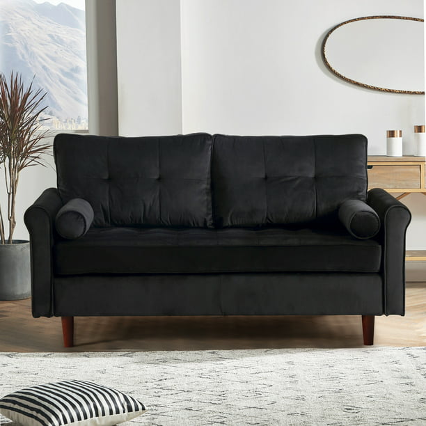 Muumblus 62" Modern Velvet Loveseat