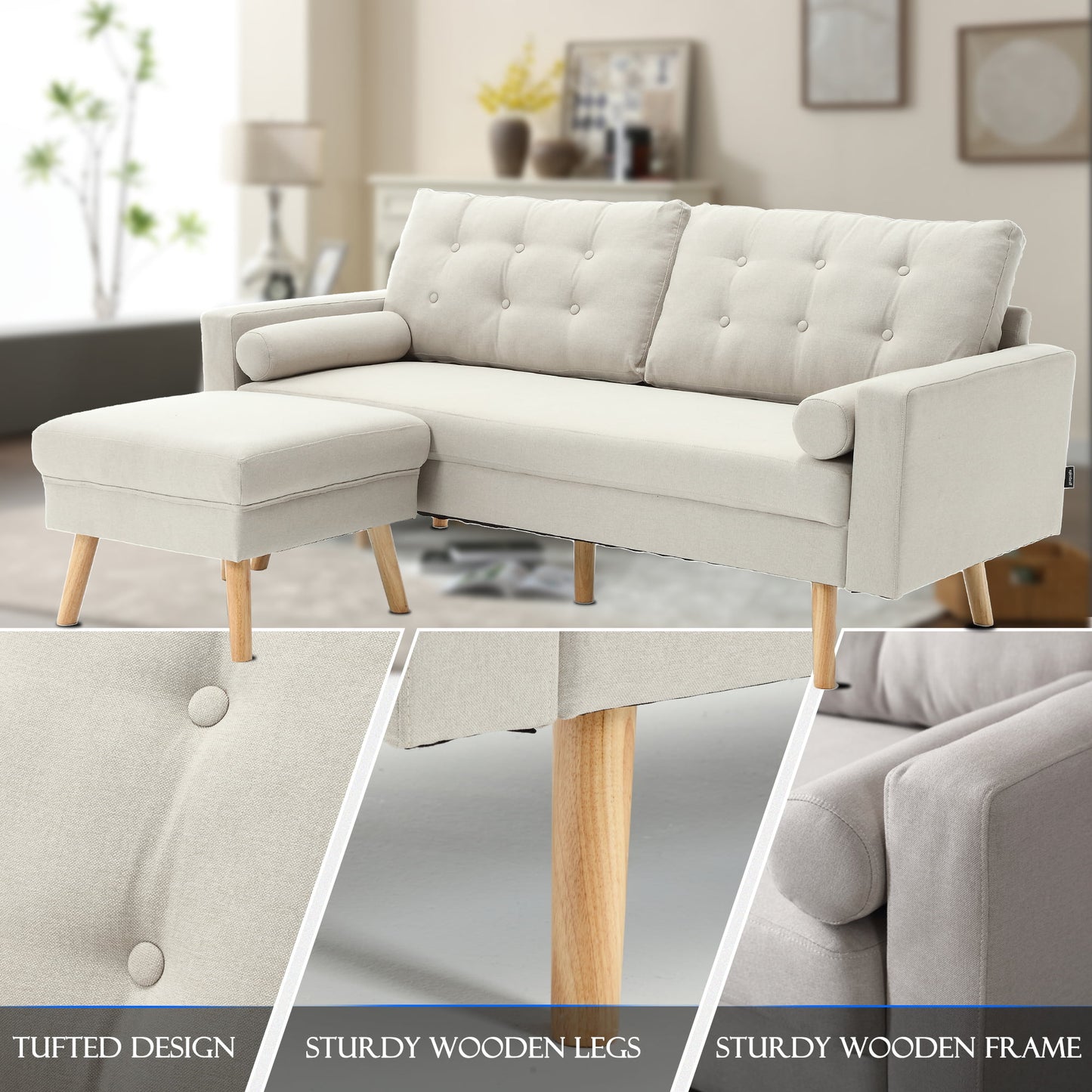 Muumblus Modern Upholstery Living Room Set