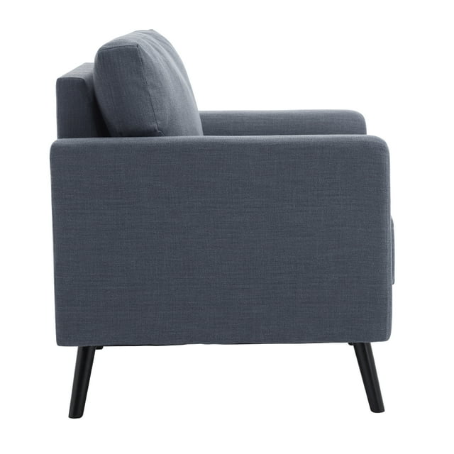 Muumblus 35.8" Oversized Accent Armchairs Set of 2, Modern Large Leisure Chair and A Half for Living Room, Beige Linen