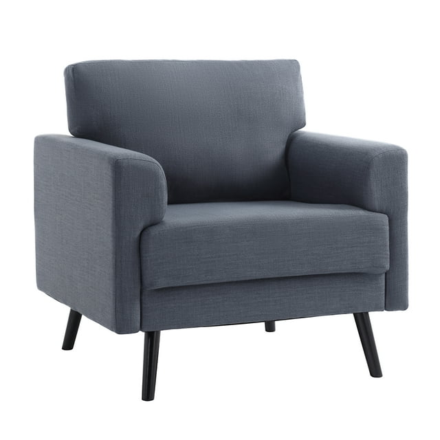 Muumblus 35.8" Oversized Accent Armchairs Set of 2, Modern Large Leisure Chair and A Half for Living Room, Beige Linen