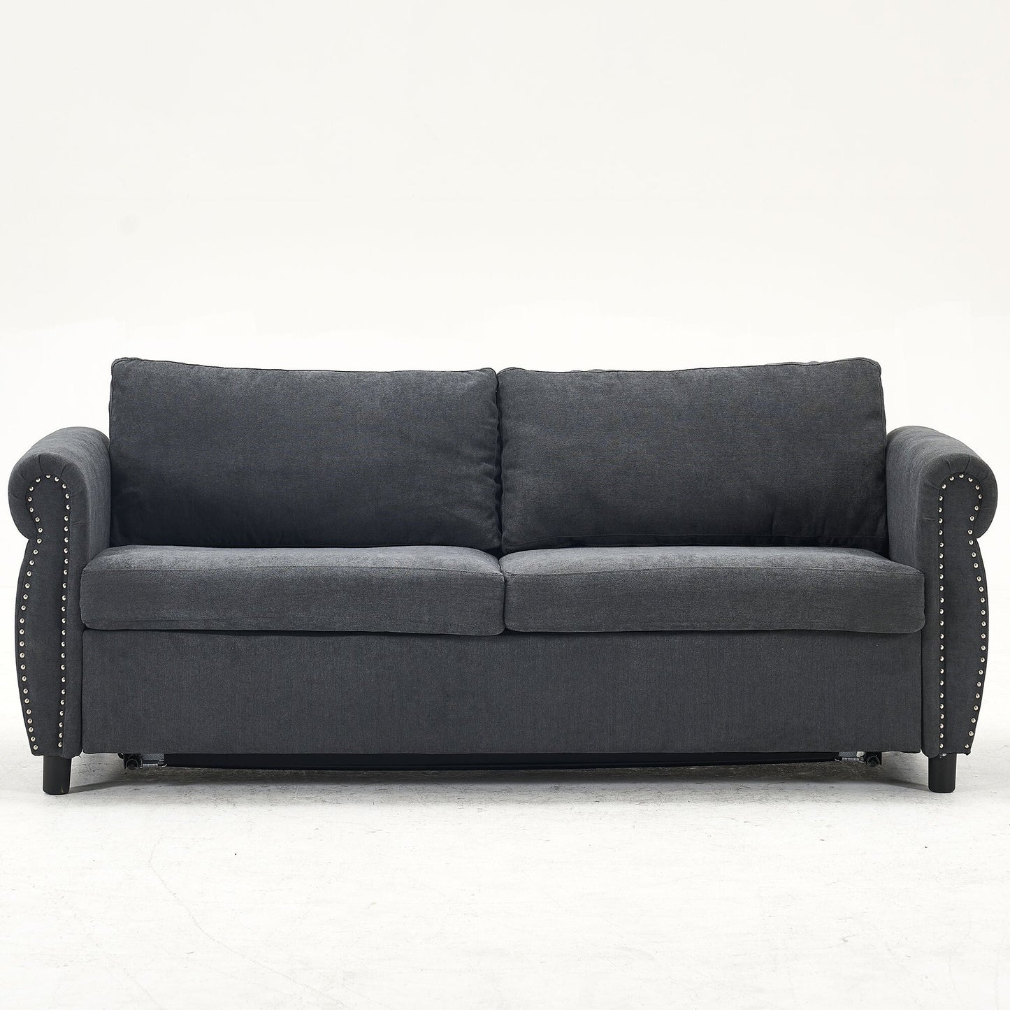 Muumblus Queen Size Sleeper Couch Bed with Memory Foam Mattress, 2-in-1 Convertible Pull Out Sofa Beds for Living Room, Bedroom