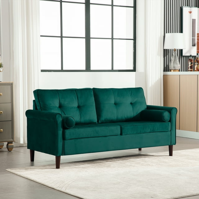 Muumblus 62" Modern Velvet Loveseat