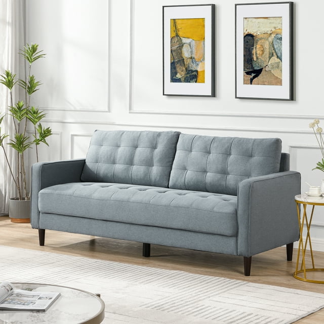 Muumblus 75 " Fabric Tufted Upholstered Sofa Couch