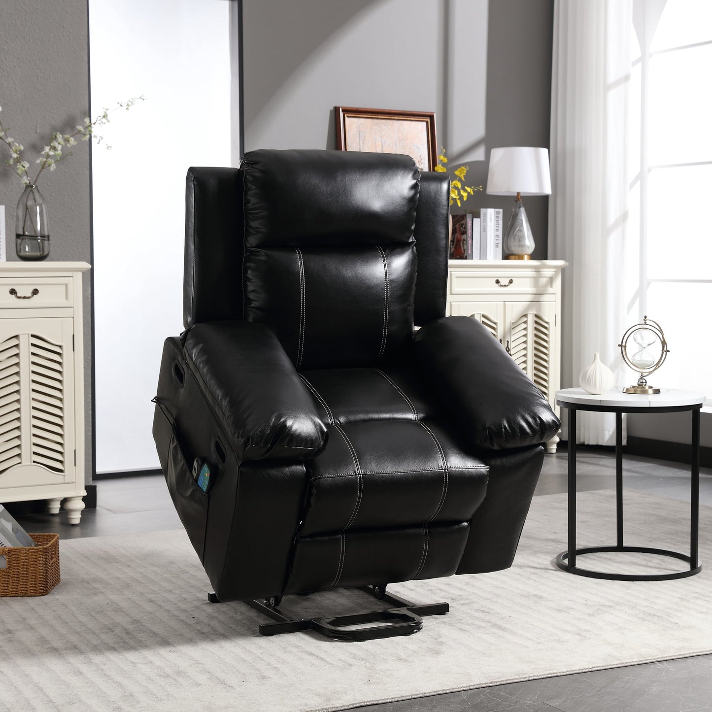 Muumblus Power Lift Recliner Chair Recliners for Elderly, Heat and Massage