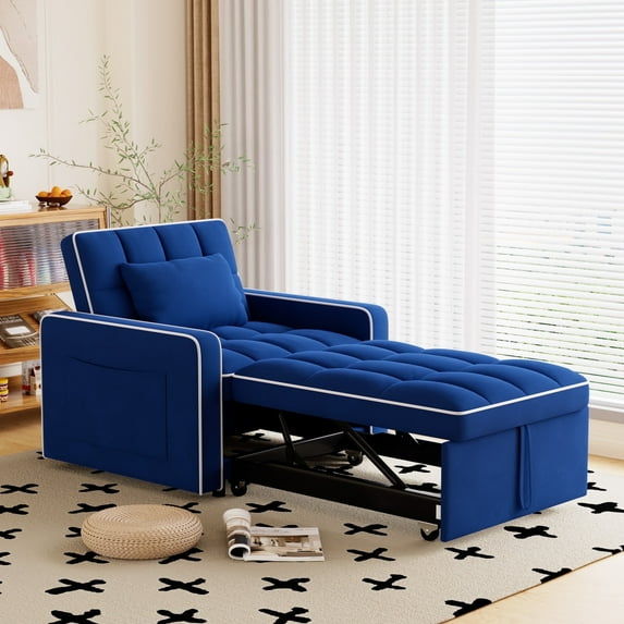 Muumblus Sleeper Sofa Chair Bed, 3-in-1 Convertible Sofa Chair