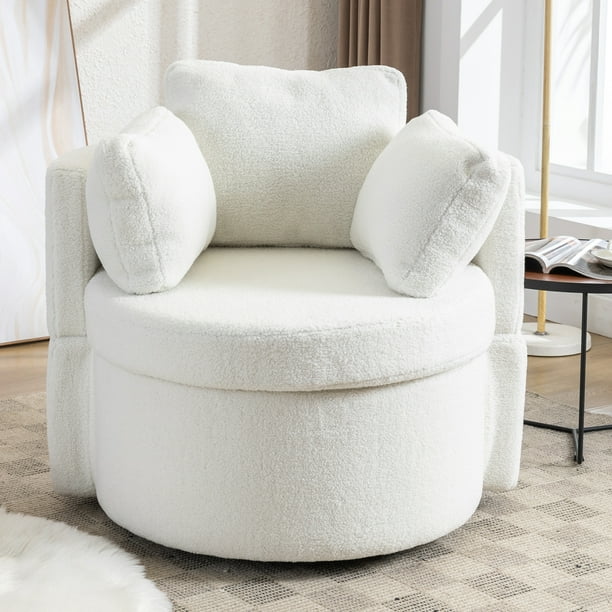 Muumblus Swivel Accent Chair with Storage