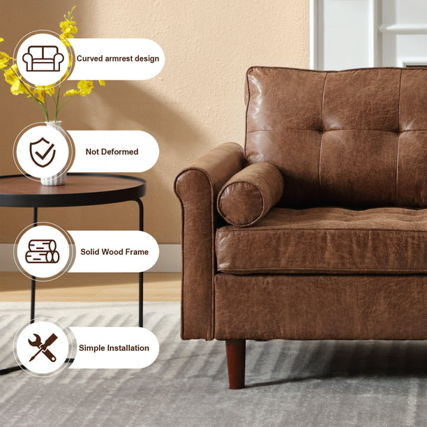 Muumblus 62" Modern Velvet Loveseat