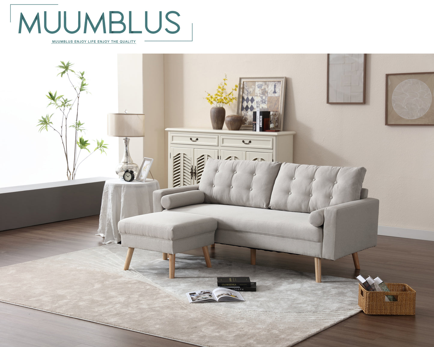 Muumblus Modern Upholstery  Living Room Set